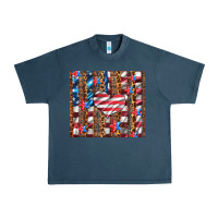 Midnight Navy western usa flag heart and stars tumbler Urban Heavy Tee - Artiststas