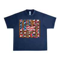 Western Usa Flag Heart And Stars Tumbler Urban Heavy Tee | Teevron
