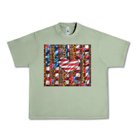 Oil Green western usa flag heart and stars tumbler Urban Heavy Tee - Artiststas