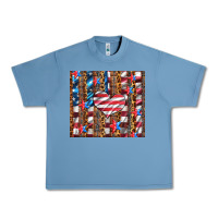 Pebble Blue western usa flag heart and stars tumbler Urban Heavy Tee - Artiststas