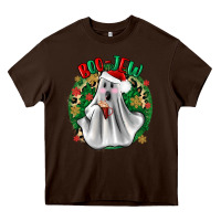 Chocolate Brown ghost dead inside but it’s christmas boojee Heavy Core Tee - Zillion Design Studio