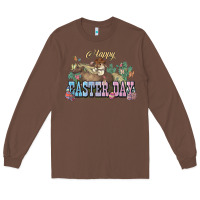 Chestnut Happy Easter Day Rodeo Long Sleeve Tee - NancyCooperArtShop
