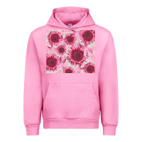 Fuchsia Pink breast cancer sunflower Urban Hoodie - CowGirlArtShop
