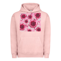 Pigment Salmon breast cancer sunflower Urban Hoodie - CowGirlArtShop