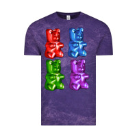 Cloud Purple jellybear Vintage Tee - AdoDesignShop