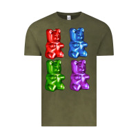 Vintage Olive jellybear Vintage Tee - AdoDesignShop