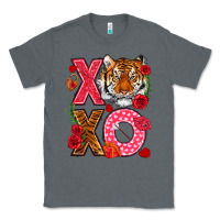 Charcoal Heather xoxo with tiger Classic Tee - NancyCooperArtShop