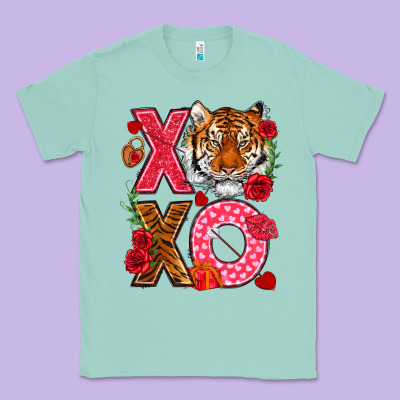 Xoxo With Tiger Classic Tee Designed By Nancycooperartshop