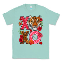 Seafoam xoxo with tiger Classic Tee - NancyCooperArtShop