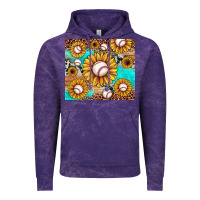 Cloud Purple baseball leopard turquoise sunflower Vintage Hoodie - JahusDesignShop