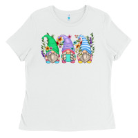 White floral gnomes Ladies Tee - Zillion Design Studio