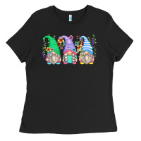 Black floral gnomes Ladies Tee - Zillion Design Studio