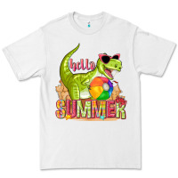 White hello summer rex Premium Tee - texasbilliewilder