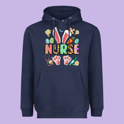 Easter Nurse Bunny Heavyweight Hoodie Designed By Artiststas