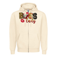 Sandshell boss lady with money Zipper Hoodie - NancyCooperArtShop