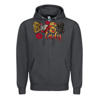 Smoke boss lady with money Zipper Hoodie - NancyCooperArtShop