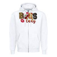 White boss lady with money Zipper Hoodie - NancyCooperArtShop