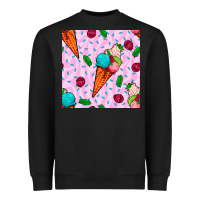 Ice Cream Seamless Pattern Heavyweight Sweatshirt | Teevron