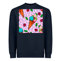 Navy ice cream seamless pattern Heavyweight Sweatshirt - BundleAndBundleShop