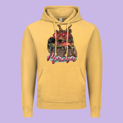 Mother's Day Glasses Leopard Bandana Mama Bear Hunting Fish Vintage Hoodie Designed By Ranaportraitstore