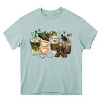 Arona coffee cups army Heavy Core Tee - texasbilliewilder
