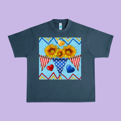 Patriotic Celebration Urban Heavy Tee Designed By Bundleandbundleshop