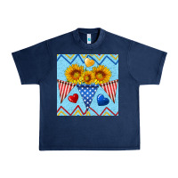 Navy patriotic celebration Urban Heavy Tee - BundleAndBundleShop