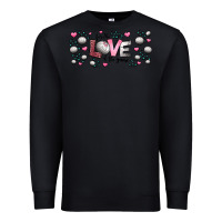Black for the love of the game  volleyball Premium Sweatshirt - Jasminsmagicworld