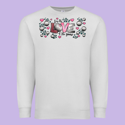For The Love Of The Game  Volleyball Premium Sweatshirt Designed By Jasminsmagicworld