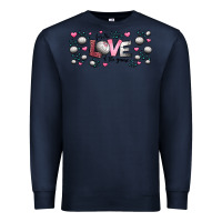 Navy for the love of the game  volleyball Premium Sweatshirt - Jasminsmagicworld