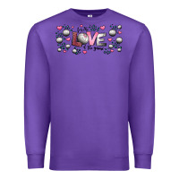Purple for the love of the game  volleyball Premium Sweatshirt - Jasminsmagicworld