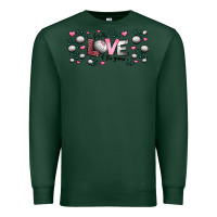 Sports Green for the love of the game  volleyball Premium Sweatshirt - Jasminsmagicworld