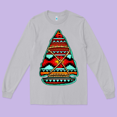 Aztec Arrowhead Long Sleeve Tee Designed By Jasminsmagicworld