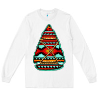 White aztec arrowhead Long Sleeve Tee - Jasminsmagicworld