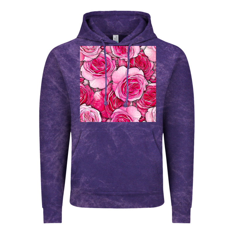 Valentines Day All Dress Up Roses Seamless Pattern Vintage Hoodie by BundleAndBundleShop | Teevron