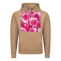 Vintage Coffee valentines day all dress up roses seamless pattern Vintage Hoodie - BundleAndBundleShop