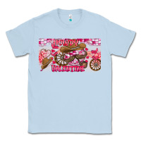 Dusty Blue Howdy Valentine Classic Tee - CowhideDigitalArt