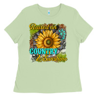 Matcha raised on country and sunshine Ladies Tee - texasbilliewilder