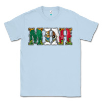 Dusty Blue mexican flag mini Classic Tee - Jasminsmagicworld