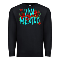 Black viva mexico long live mexico Premium Sweatshirt - Jasminsmagicworld