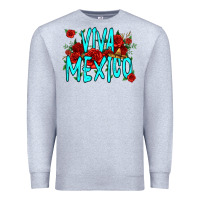 Heather Grey viva mexico long live mexico Premium Sweatshirt - Jasminsmagicworld