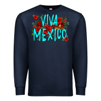 Navy viva mexico long live mexico Premium Sweatshirt - Jasminsmagicworld