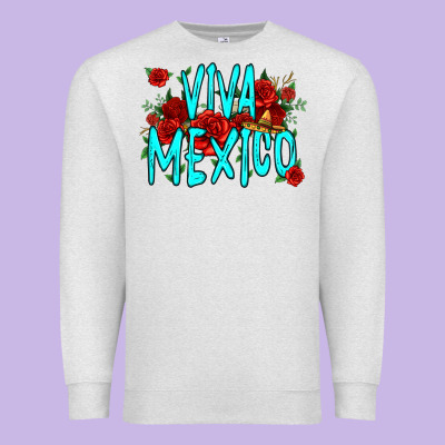 Viva Mexico Long Live Mexico Premium Sweatshirt Designed By Jasminsmagicworld