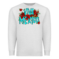 Oatmeal Heather viva mexico long live mexico Premium Sweatshirt - Jasminsmagicworld