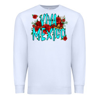 White viva mexico long live mexico Premium Sweatshirt - Jasminsmagicworld