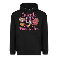 Black cafecito y pan dulce Heavyweight Hoodie - Artiststas