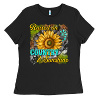 Black raised on country and sunshine Ladies Tee - texasbilliewilder