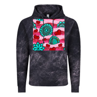 Cloud Black valentines day turquoise gemstone  and hearts Vintage Hoodie - BundleAndBundleShop