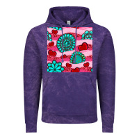Cloud Purple valentines day turquoise gemstone  and hearts Vintage Hoodie - BundleAndBundleShop