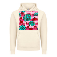 Vintage Artic valentines day turquoise gemstone  and hearts Vintage Hoodie - BundleAndBundleShop